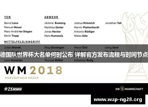 德国队世界杯大名单何时公布 详解官方发布流程与时间节点