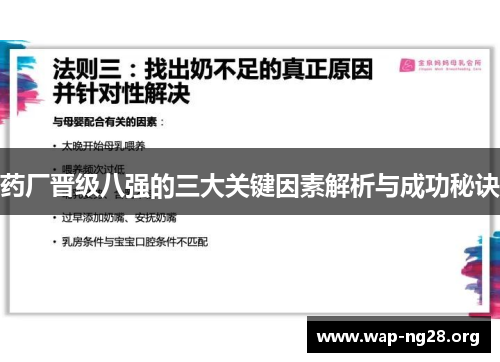 药厂晋级八强的三大关键因素解析与成功秘诀